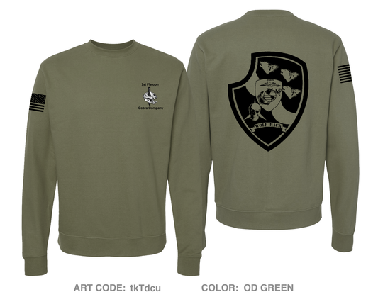 1st Platoon C Company 4th LAR Comfort Unisex Crewneck Sweatshirt - tkTdcu
