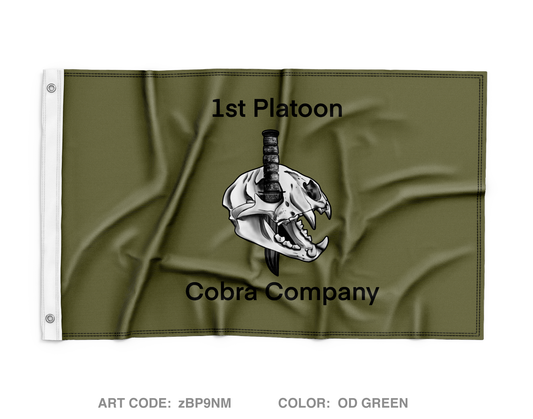 1st Platoon C Company 4th LAR Wall Flag - zBP9NM