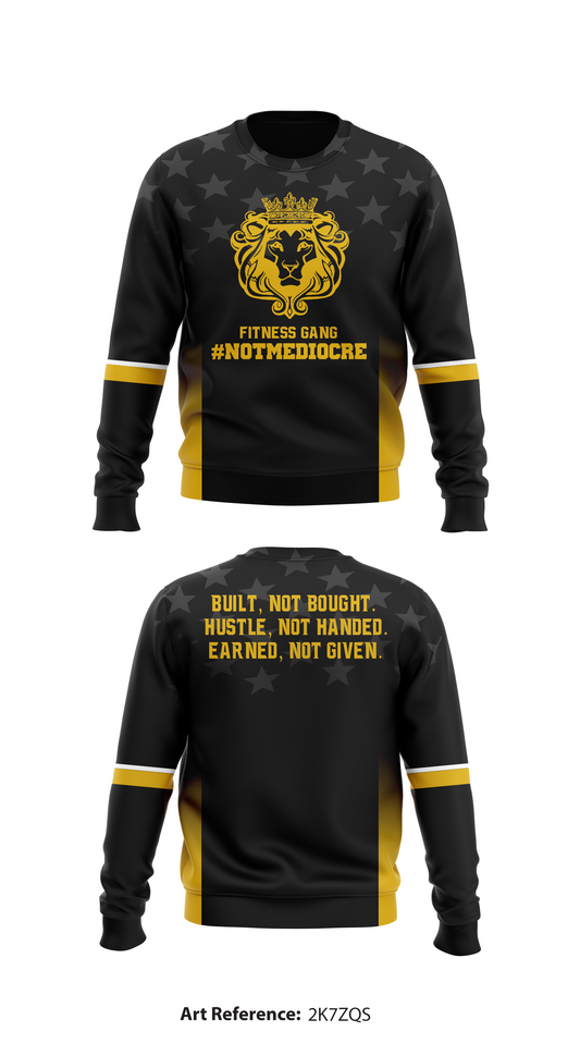 #NotMediocre Store 7964 Core Men's Crewneck Performance Sweatshirt - 2k7ZQs