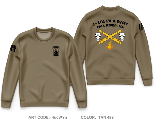 1-101 FA A-BTRY Store 1 Core Men's Crewneck Performance Sweatshirt - 4ucWYn