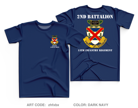 2 BN 13th INF Core Men's SS Performance Tee - zhfxbx