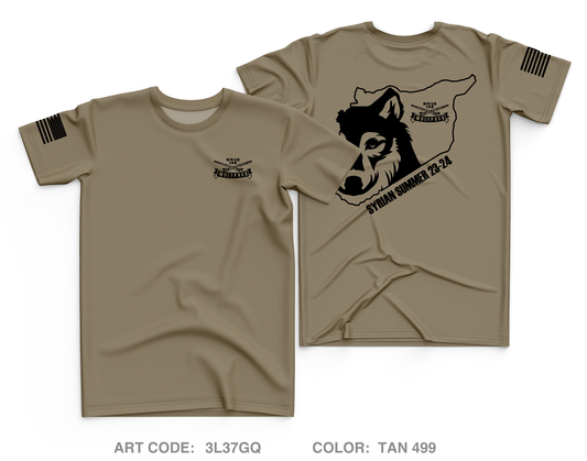 1st Platoon A Co 2-14IN Core Men's SS Performance Tee - 3L37GQ