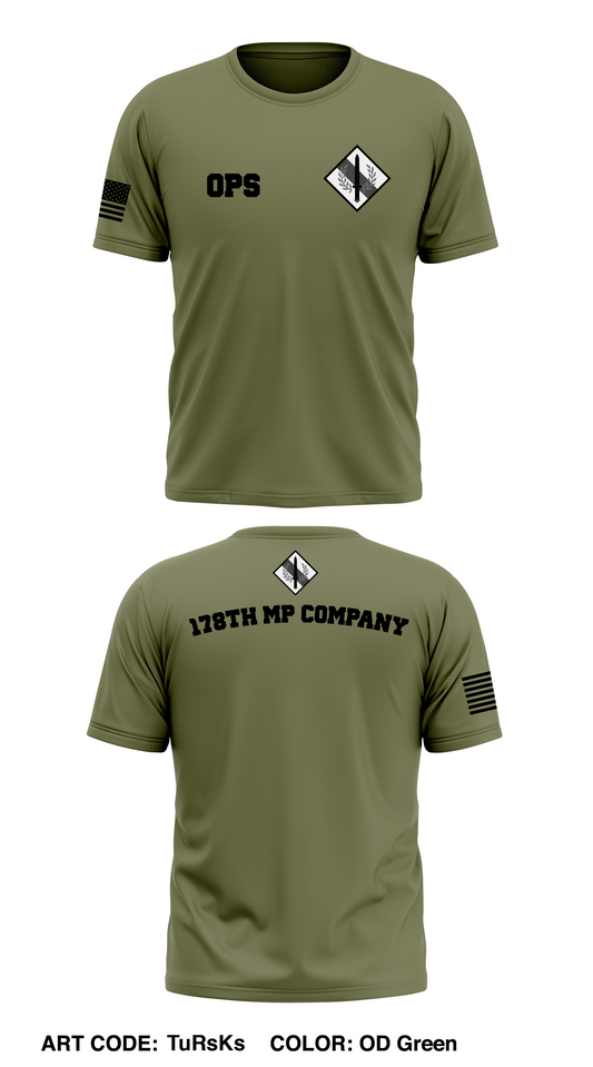 178th mp company Store 1 Core Men's SS Performance Tee - TuRsKs