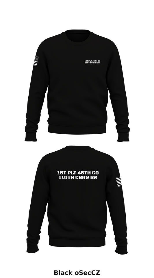 1st PLT 45th co 110th cbrn bn Store 1 Core Men's Crewneck Performance Sweatshirt - oSecCZ