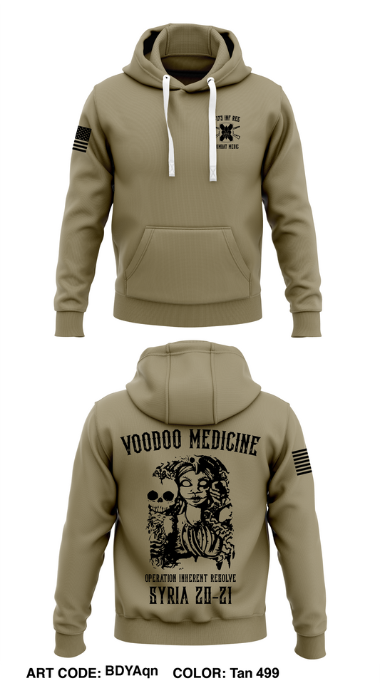 1-173 Inf. Reg. Medic Section Store 1  Core Men's Hooded Performance Sweatshirt - BDYAqn