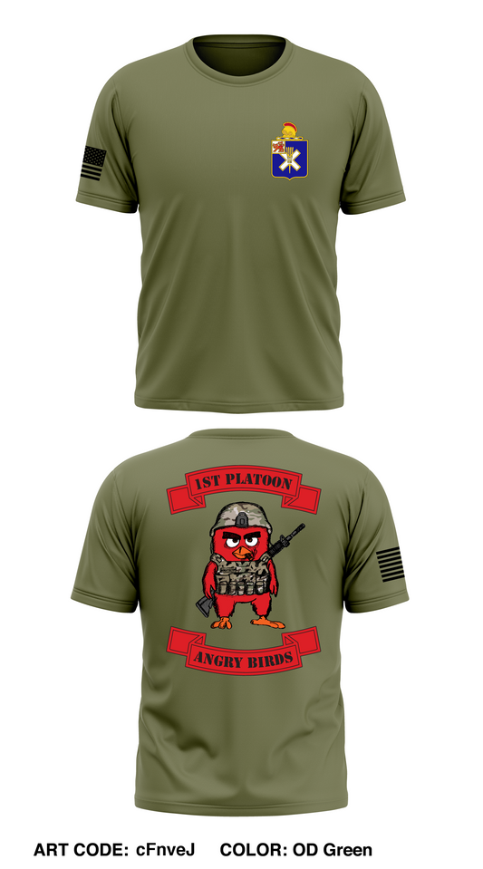 1st PLT, D Co, 1-32 IN, 1st BCT, 10th MTN DIV Store 1 Core Men's SS Performance Tee - cFnveJ