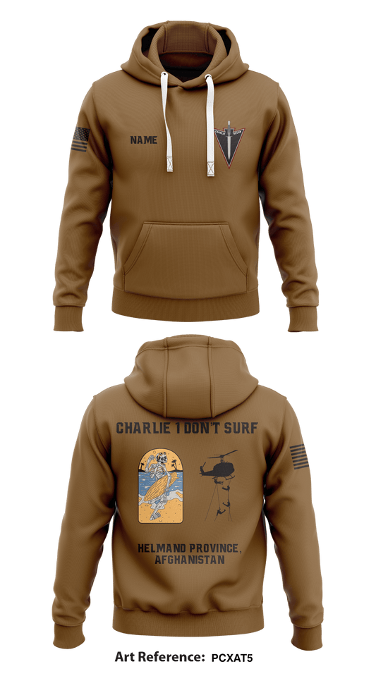 1st Platoon, Charlie Troop, 3-71 CAV Store 1  Core Men's Hooded Performance Sweatshirt - PcXAT5