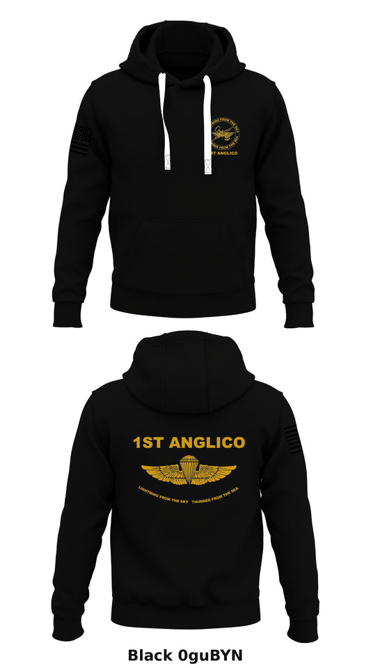 1st ANGLICO Store 1  Core Men's Hooded Performance Sweatshirt - 0guBYN