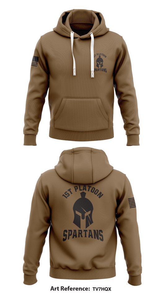 1st Platoon Spartans Store 1  Core Men's Hooded Performance Sweatshirt - tV7hQX