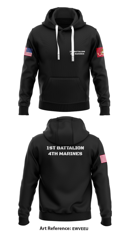1st Battalion 4th Marines   Store 1  Core Men's Hooded Performance Sweatshirt - EwVEEu