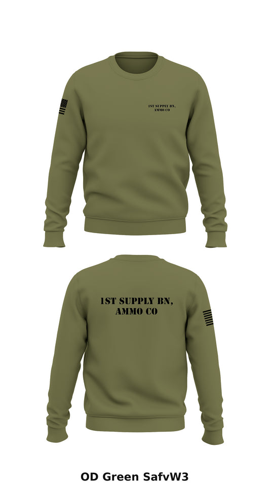 1st Supply BN, Ammo Co Store 1 Core Men's Crewneck Performance Sweatshirt - SafvW3