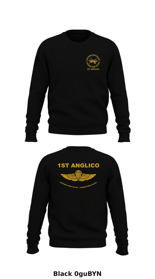 1st ANGLICO Store 1 Core Men's Crewneck Performance Sweatshirt - 0guBYN