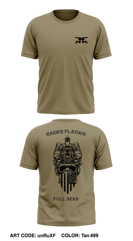 1ST PLT: Raider Platoon Store 1 Core Men's SS Performance Tee - unRuXF