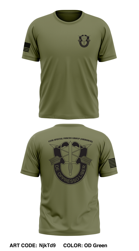19th SPECIAL FORCES GROUP (AIRBORNE) Store 1 Core Men's SS Performance Tee - NjkTd9