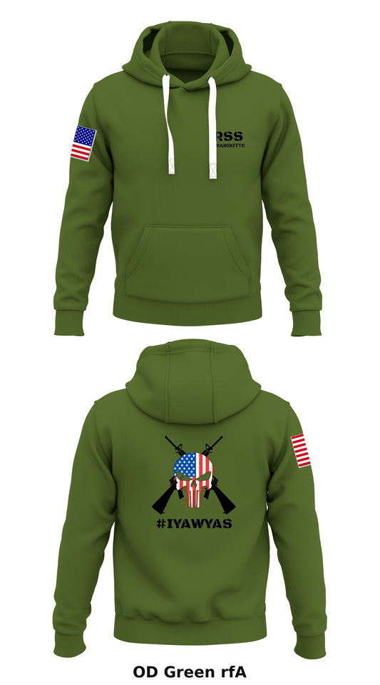 Wyandotte Marines Store 1  Core Men's Hooded Performance Sweatshirt - rfA