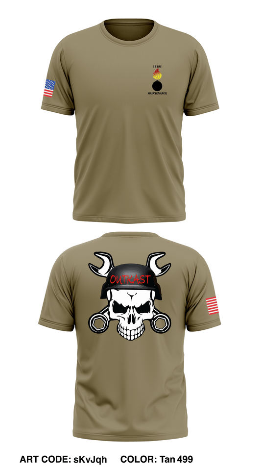 181st Co, 2D BN, 48th Chem Store 1 Core Men's SS Performance Tee - sKvJqh
