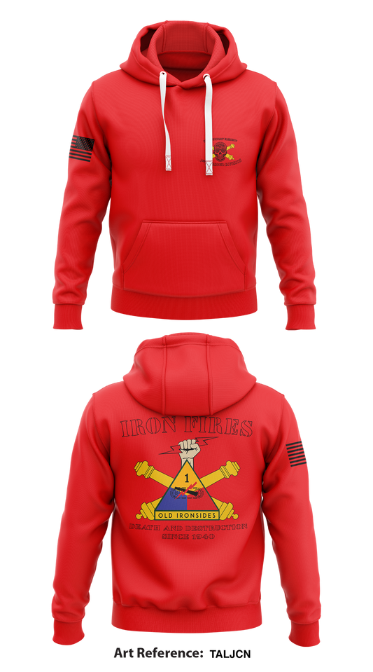 1st Armored Division Fire Support Element Store 1  Core Men's Hooded Performance Sweatshirt - TALjcn
