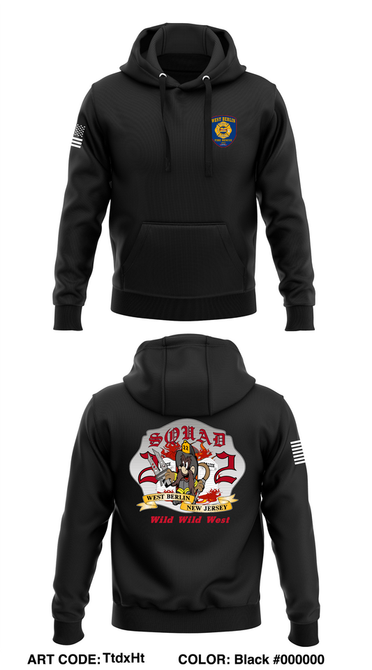 West Berlin Fire Rescue Store 1  Core Men's Hooded Performance Sweatshirt - TtdxHt