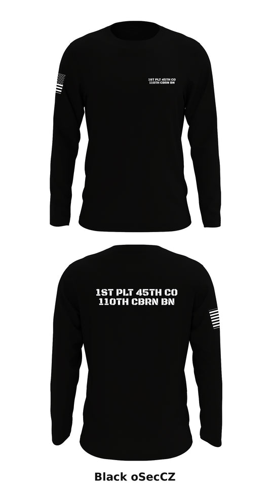 1st PLT 45th co 110th cbrn bn Store 1 Core Men's LS Performance Tee - oSecCZ