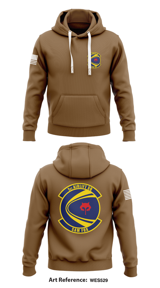 1st Airlift Squadron  Store 1  Core Men's Hooded Performance Sweatshirt - WeS529