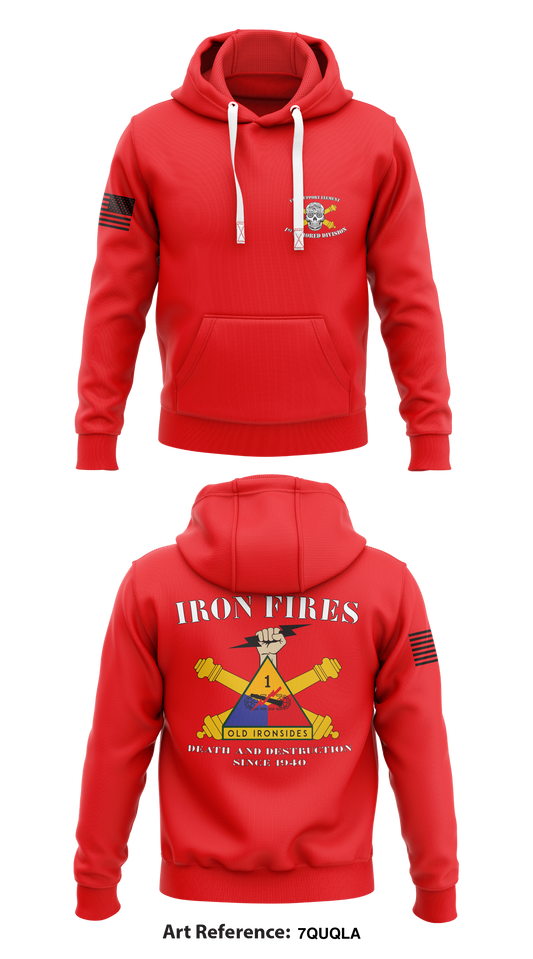 1st Armored Division Fire Support Element Store 1  Core Men's Hooded Performance Sweatshirt - 7QUQLa