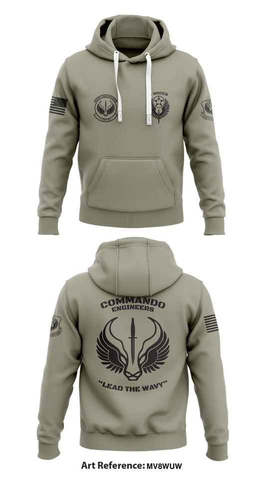 1st Special Operations Civil Engineering Squadron Store 1 Core Men's Hooded Performance Sweatshirt - Mv8wUW