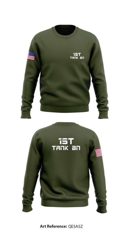1st Tank BN Store 1 Core Men's Crewneck Performance Sweatshirt - qE5a5Z