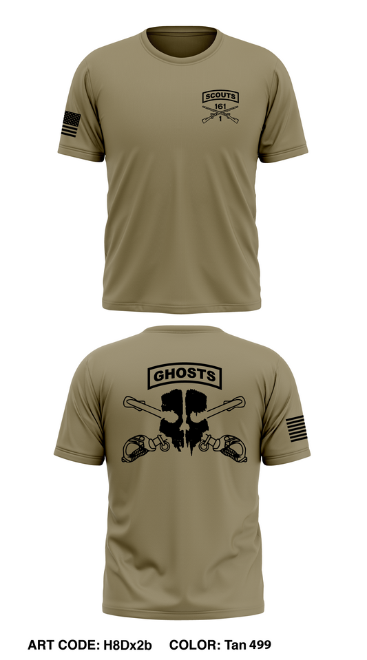 1-161 IN, HHC, Scout Platoon Core Men's SS Performance Tee - H8Dx2b
