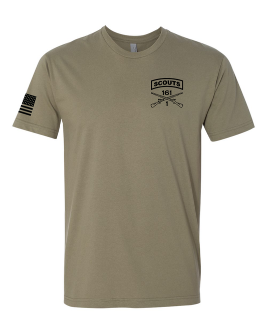 1-161 IN, HHC, Scout Platoon Comfort Unisex Cotton SS Tee - H8Dx2b